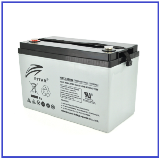 Акумуляторна батарея RITAR AGM HR12-380W 12V 100Ah (328х172х215(220)