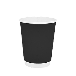 Паперовий стакан двошаровий Чорний 400 мл 30 шт/уп кр 90