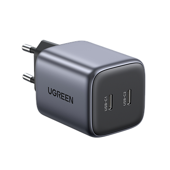 МЗП для швидкої зарядки на 2 Type-C 45W UGREEN GAN Nexode Mini (чорний) CD294