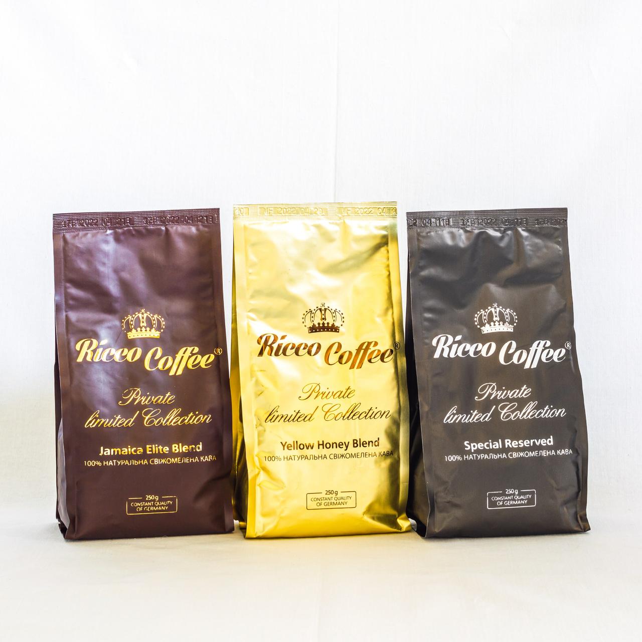 Кофе молотый Ricco Coffee Jamaica Elite Blend 250 г - фото 2 - id-p1710598706