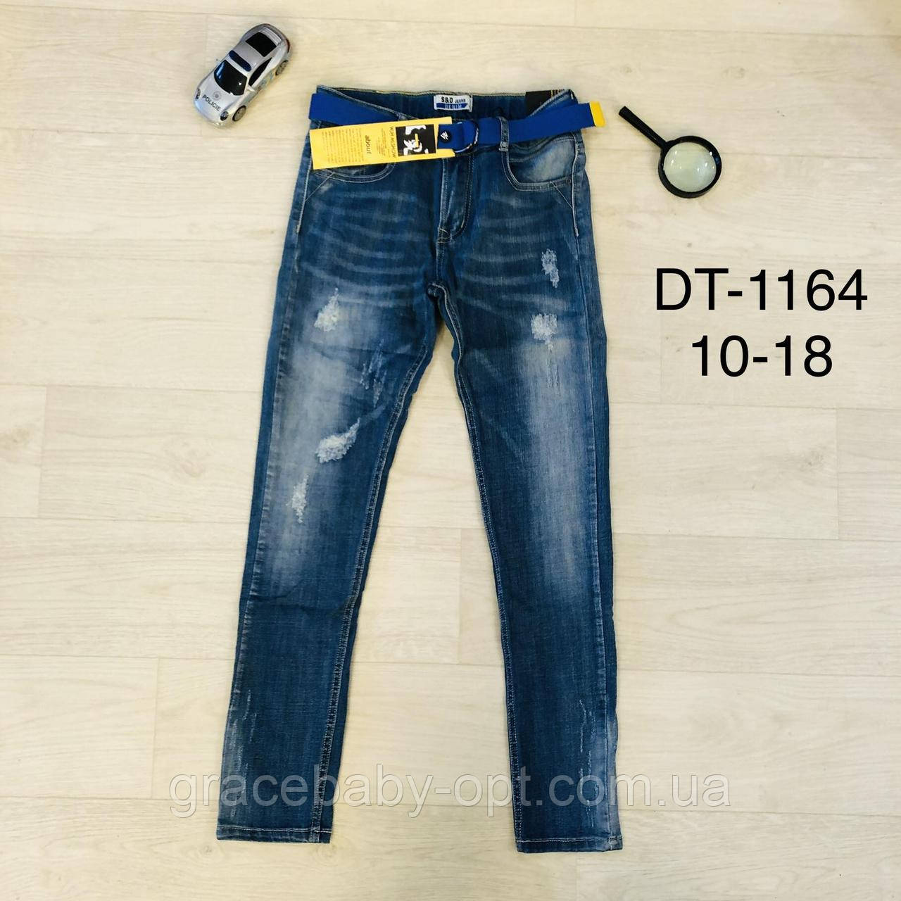 Джинси для хлопчиків оптом, S&D, 10-18 років, № DT-1164, фото 1