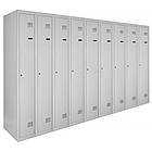 Шафа для одягу ШОМГ 1/40/9 дп з поличкою для взуття, 1800х3600х500 мм, металева шафа для одягу, фото 2