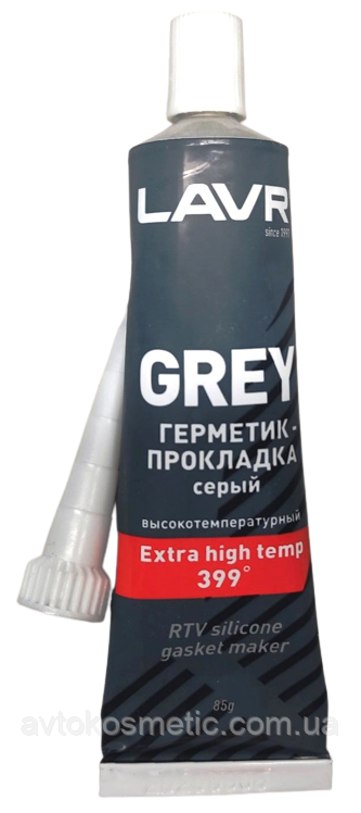 Герметик-прокладка серый высокотемпературный Grey LAVR, 85 Г / Ln1739 - фото 1 - id-p1766530135