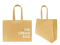 The Urban Bag (white+brown), BOX, бежевий, на кнопках, 410х300х120 мм
