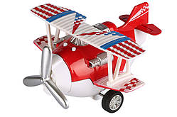 Same Toy Літак металевий інерційний Aircraft червоний