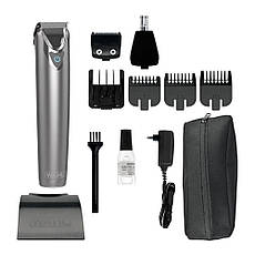 Тример для волосся, бороди, вух, носа та всього тіла з неіржавкої сталі тример Wahl Ssteel Li 09818-116