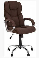 Кресло для компьютера Морфео Morfeo Tilt CHR-68 Soro-28, кресло руководителя ткань коричневого цвета