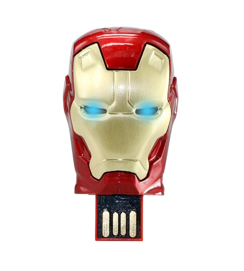 Прикольні фігурні флешки Dinosaur Driver 32GB Iron Man Mask Залізна маска