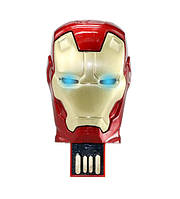 Прикольні фігурні флешки Dinosaur Driver 32GB Iron Man Mask Залізна маска