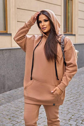 Комфортний жіночий костюм, тканина "Трикотаж на флісі" 50, 52, 54 розмір 50, фото 2