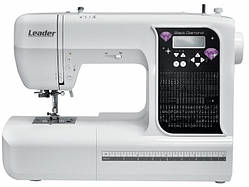 LEADER Швейна машина LEADER Black Diamond, комп'ютеризована, 45Вт, 200 шв.оп., петля автомат, білий + чорний