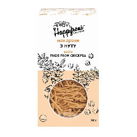 Макарони вермішель з нуту 300г Happyroni
