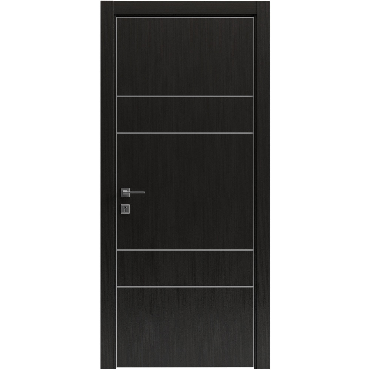 Двері колекції Modern модель Flat 04 Alum, Венге