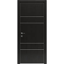 Двері колекції Modern модель Flat 04 Alum, Венге