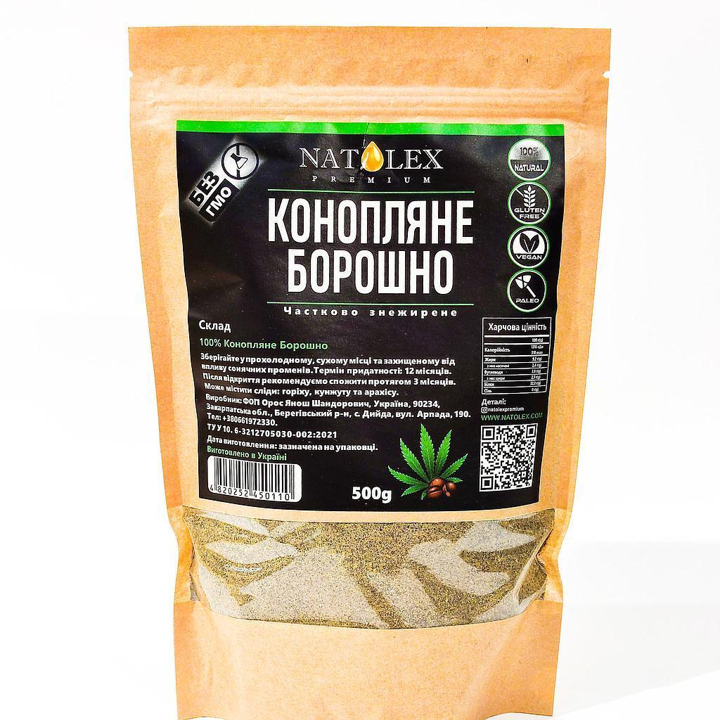 Борошно конопляне 500г Natolex