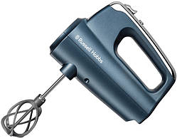 Russell Hobbs Міксер ручний Sapphire, 350Вт, насадки-4, турборежим, синій
