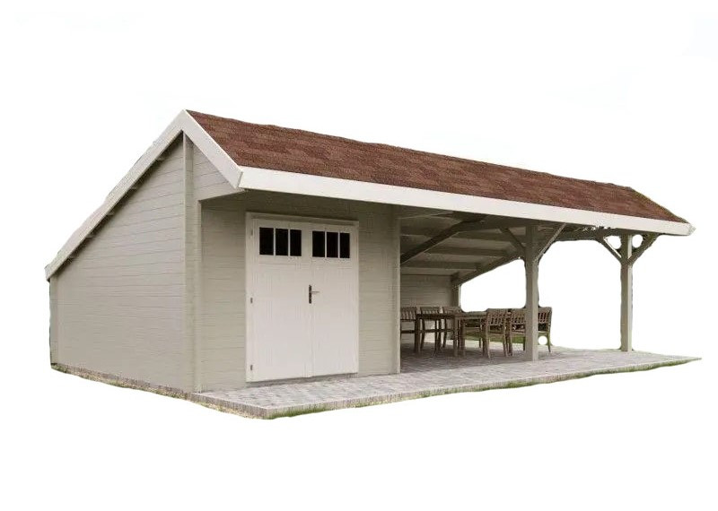 Сучасний сарай, госпблок для дачі з дерева 9,0х4,5 м. від виробника Modern barn - 109