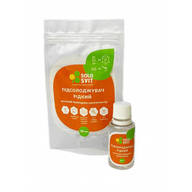 Підсолоджувач рідкий еритрітол + сукралоза 30мл SoloSvit