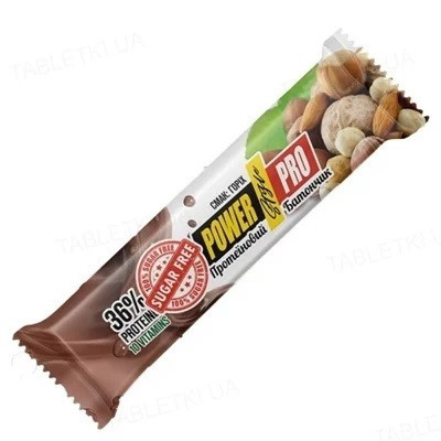 Батончик протеїновий Nutella без цукру 60г Power Pro, фото 1