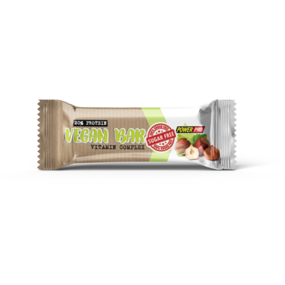Батончик протеїновий Vegan без цукру 60г Power Pro