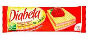 Вафлі діабетичні з полуницею 60г Diabeta