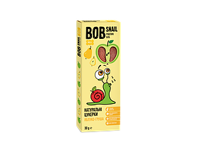 Цукерки натуральні яблучно-грушеві 30г Равлик Боб