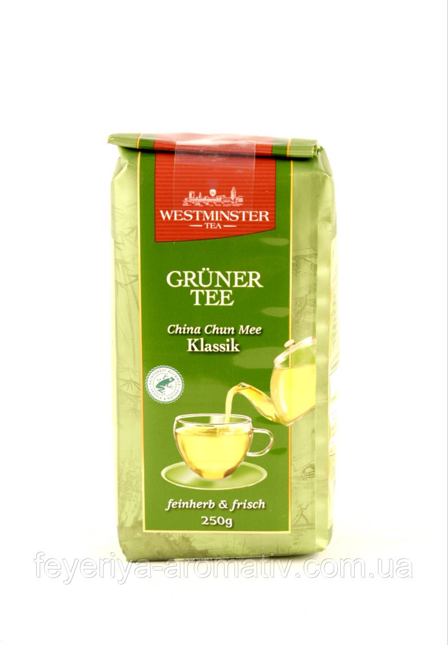 Чай зелений листовий класичний Westminster Gruner Tee Klassik 250гр. (Німеччина)