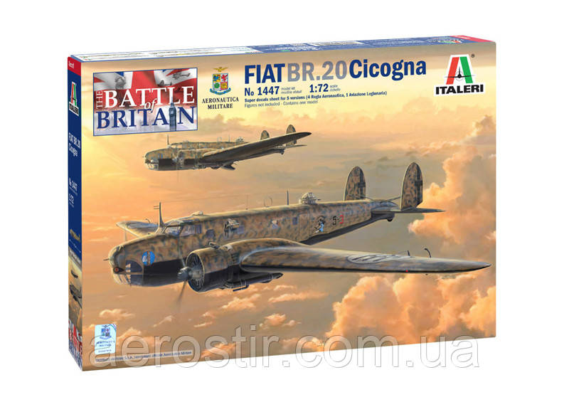 FIAT BR.20 "Cicogna" Battle of Britain 1/72 Italeri 1447, фото 1