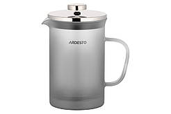 ARDESTO Френч-прес Fresh, 800 мл, сірий, матовий, пластик, скло