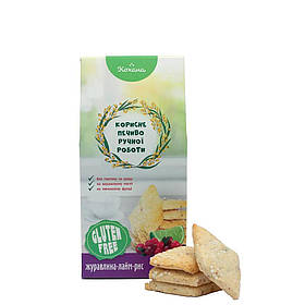 Печиво рисове безглютенове з журавлиною та лаймом 170г Кохана