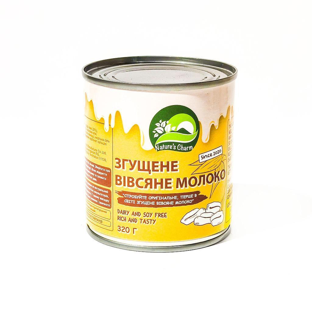 Молоко рослинне вівсяне згущене на тростинному цукрі 320г Nature''s Charm