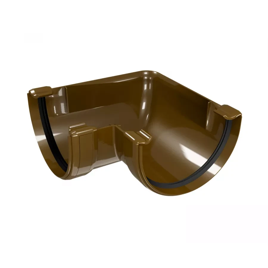 Кут 90°  ринви REGENAU   125  Коричневий