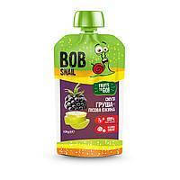 П''юре-смузі фруктове натуральне без цукру груша-лісова ожина 120г Равлик Боб