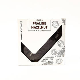 Шоколад веганський праліне-фундук без цукру 75г SmartChoсolate