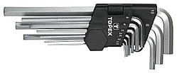 Topex 35D956 Ключi TOPEX шестиграннi HEX 1.5-10 мм, набiр 9 шт.*1 уп.