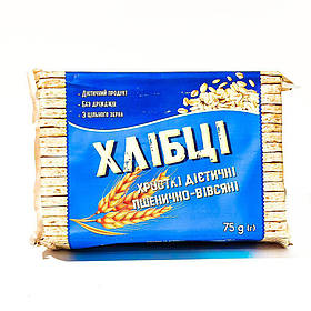 Хлібці хрусткі пшенично-вівсяні 75г Лавка здоров''я