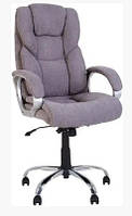 Кресло для компьютера Морфео Morfeo Anyfix CHR-68 Soro-93, кресло руководителя ткань серое Новый Стиль