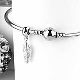 Срібний шарм Перо, фото 2