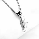 Срібний шарм Перо, фото 3