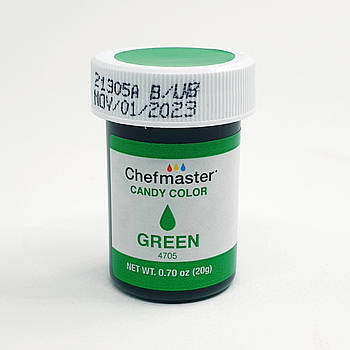 Барвник Chefmaster для шоколаду Candy Color Green/Зелений 20 г