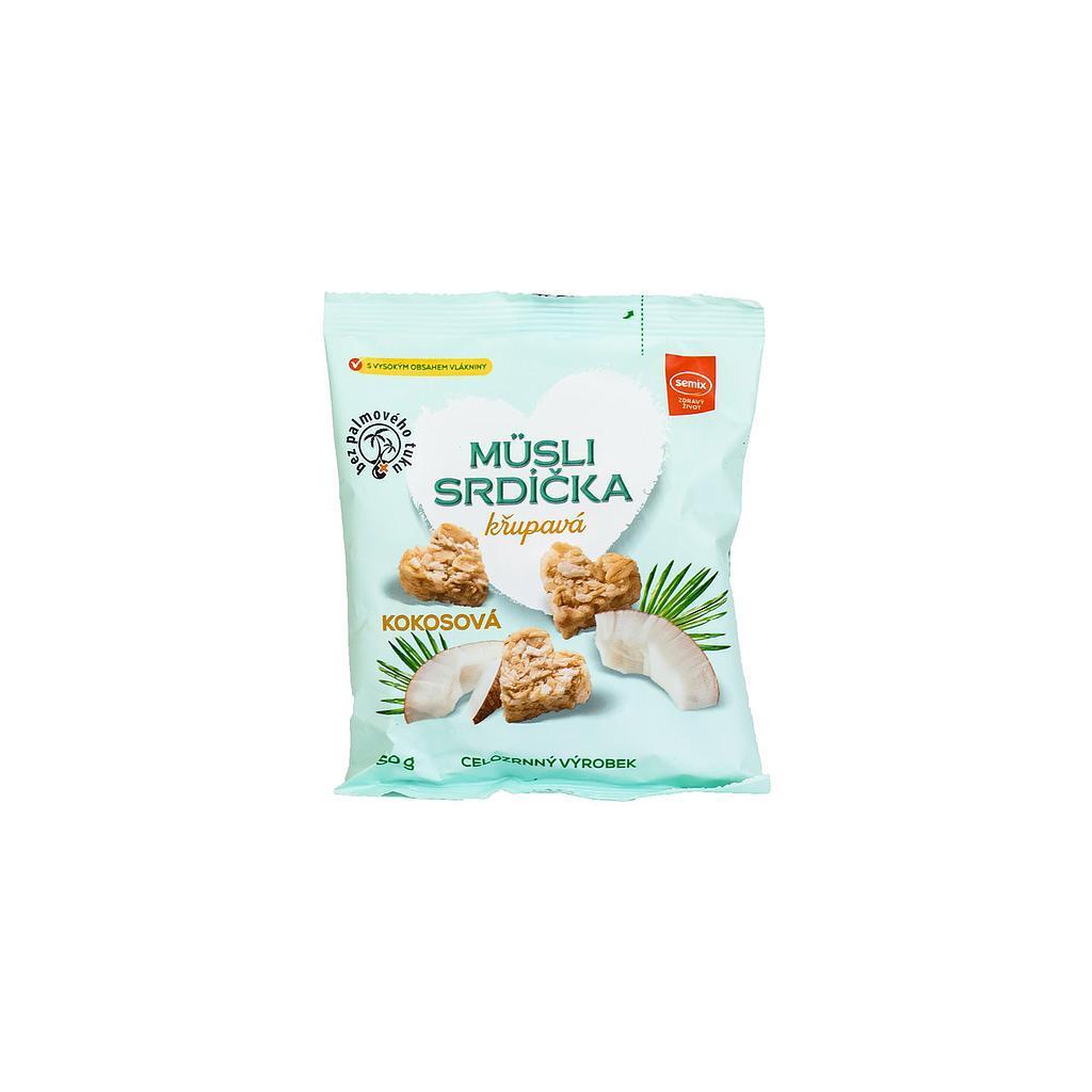 Мюслі сердечка з кокосом 50г Semix, фото 1