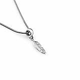 Срібний шарм Перо, фото 4