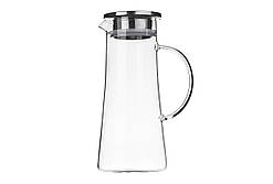 ARDESTO Глечик із кришкою, 1400 мл, боросилікатне скло, нержавіюча сталь