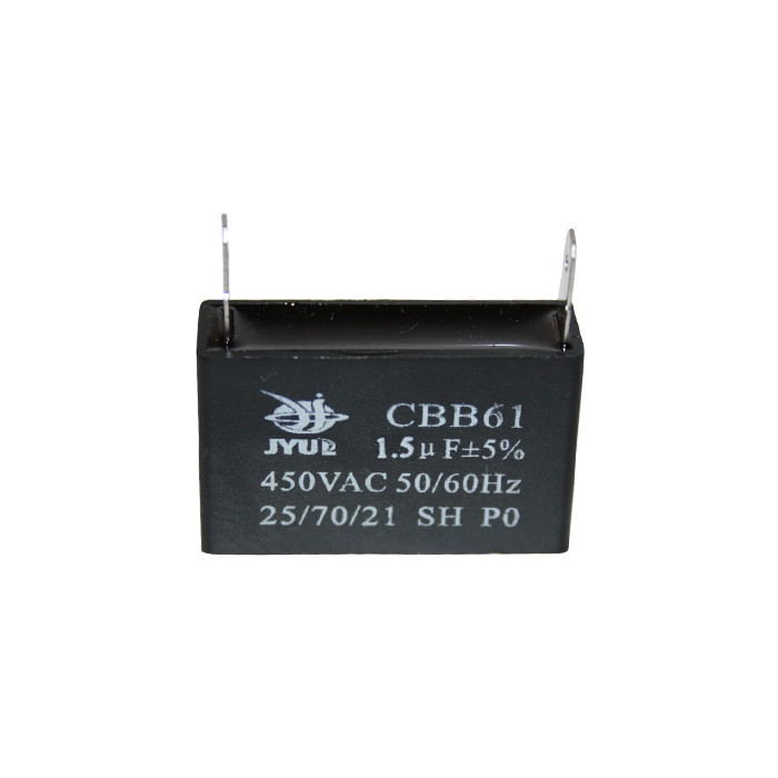 CBB-61 1,5 mkf — 450 VAC (±5%) 37x14x24 JYUL (контакти дріт)