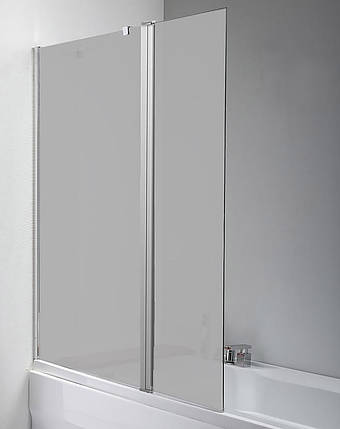 Скляна шторка для ванни AVKO Glass 542-1 40+80x140 Frosted, фото 1
