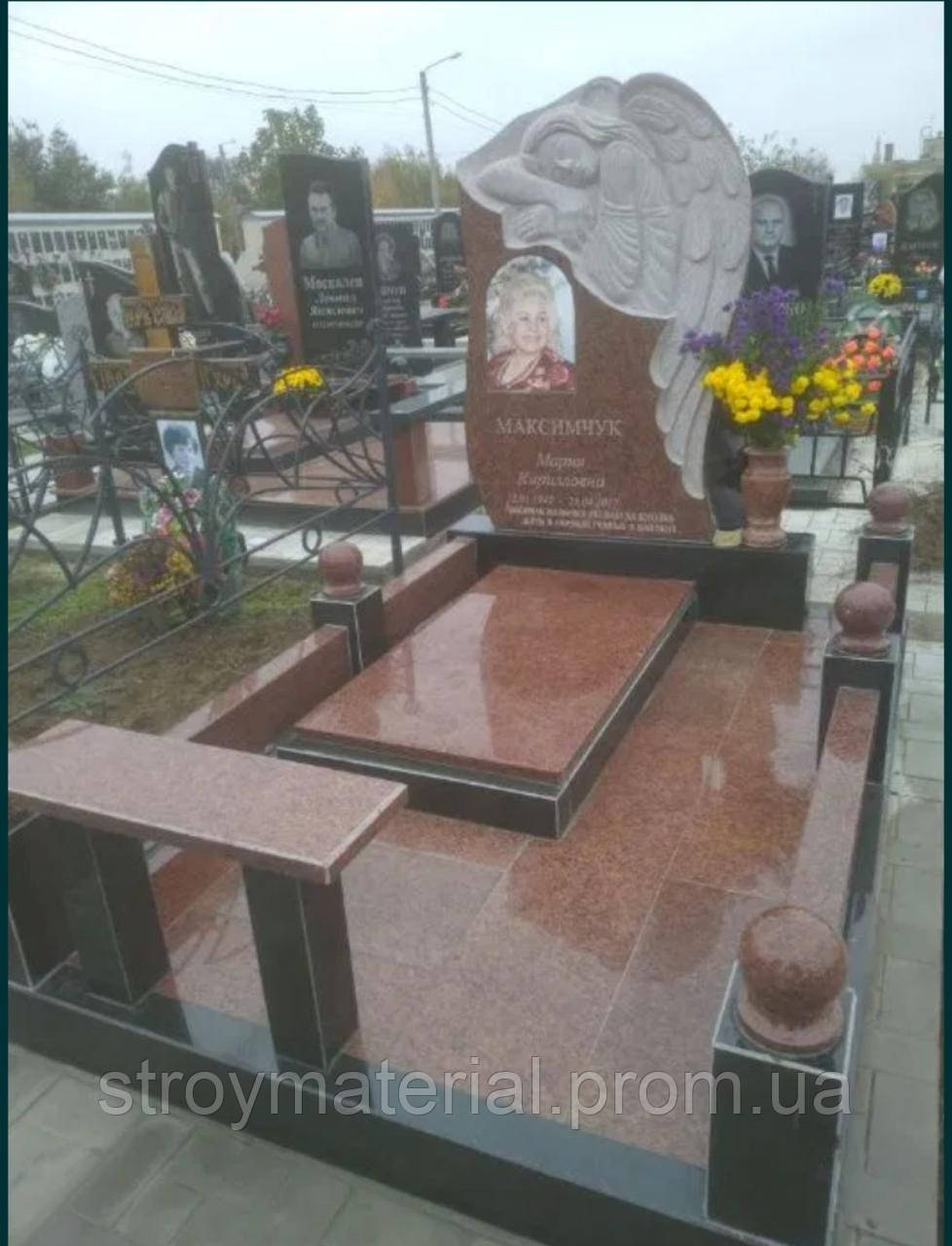 Памятники в виде ангела на могилу из камня гранита мрамора - фото 10 - id-p1766584314
