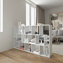 Стелаж для книг і декору полиця для книг, стелаж на 14 комірок M-7