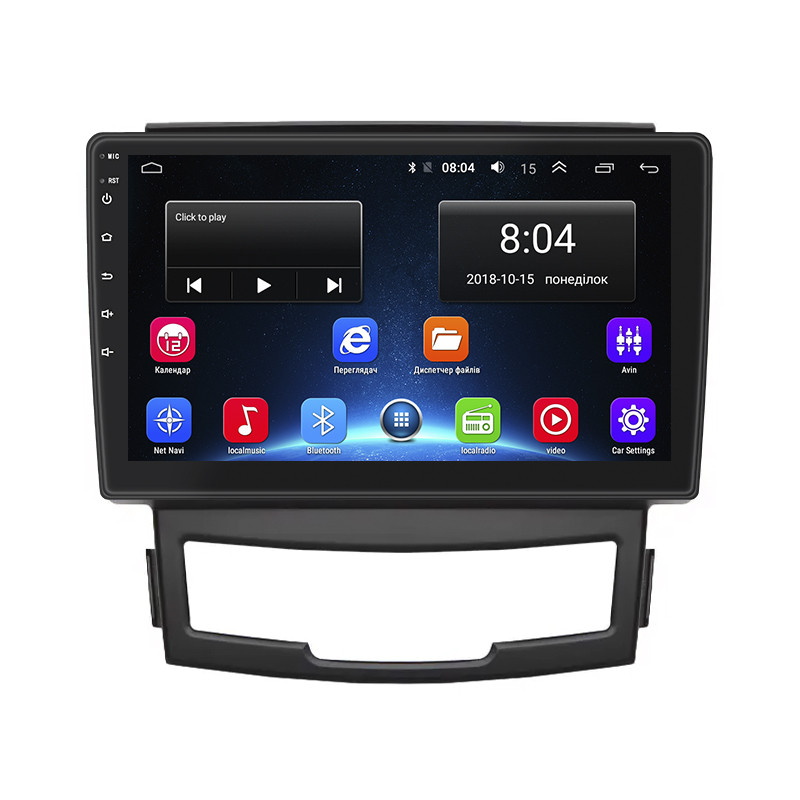 Штатна магнітола Lesko для SsangYong Actyon II Рестайлінг 2013-н.в. екран 9" 2/32Gb Wi-Fi GPS Base 1 шт.