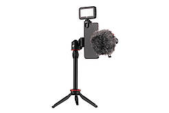 2E Мікрофон з триподом для мобільних пристроїв 2Е MM011 Vlog KIT, 3.5mm