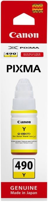 Чорнило Canon GI-490 PIXMA G1400/G2400/G3400 Yellow 70ml, фото 1